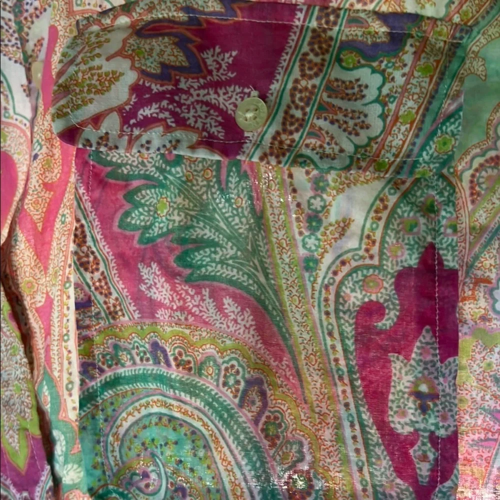Lauren Ralph Lauren Paisley Shirt - Picture 4 of 9